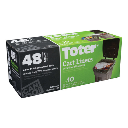 TOTER CART LINER 48GAL 10CT GB048-R8000